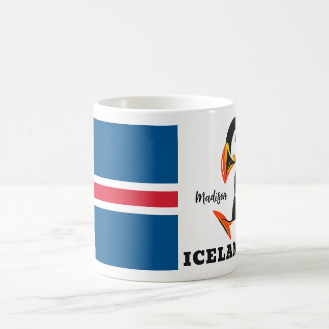 Mug Nom personnalisé Islande (Centre)