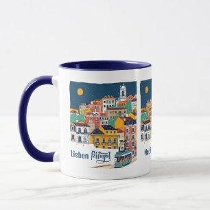 Mug Nom personnalisé Lisbonne Portugal
