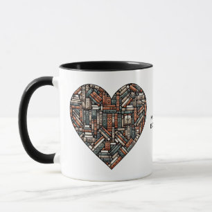 Mug Nom personnalisé / Livre texte Lover's