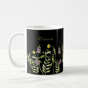 Mug Nom personnalisé moderne de l'aquarelle tendance b