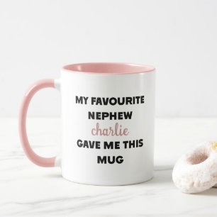 Mug Nom Personnalisé Mon Nephew Favori M'A Donné Ceci