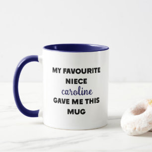 Mug Nom personnalisé Mon neveu préféré m'a donné ceci