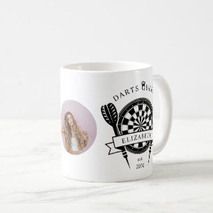 Mug Nom personnalisé noir et blanc Drapeaux photo Rein