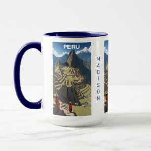 Mug Nom personnalisé Pérou Machu Picchu