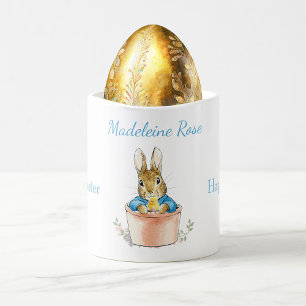 Mug Nom personnalisé Peter le lapin Joyeux café de Pâq