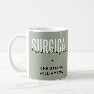 Mug Nom personnalisé Technologue chirurgical Med Surg 