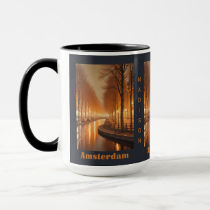 Mug Nom personnalisé / Texte Amsterdam