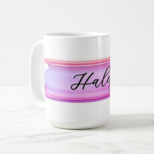 Mug Nom personnalisé Verre Violet Iridescent   Personn