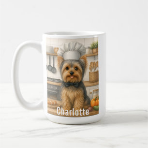 Mug Nom personnalisé Yorkshire Terrier Chien Chef