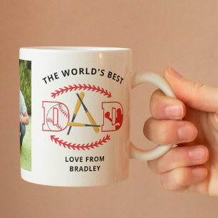 Mug Nom photo personnalisé du meilleur papa du monde