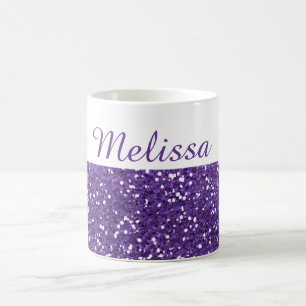 Mug Nom pourpre à la mode de coutume de parties