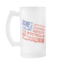 Mug Nom(s) personnalisé(s) Mots drapeau USA
