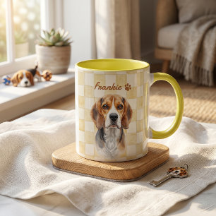 Mug Nom simple et moderne de l'animal et photo