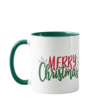 Nom simple Joyeux Noël rouge et vert