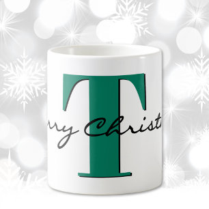 Mug Nom, vert émeraude de mai Joyeux Noël