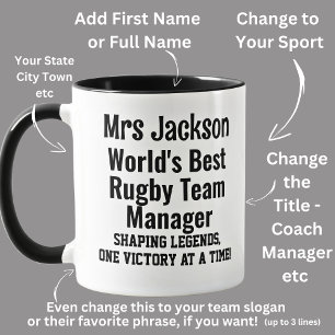 Mug Nom, Worlds Best Rugby Team Manager
