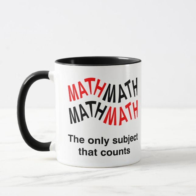 Mug Nombre de maths Wavy (Gauche)