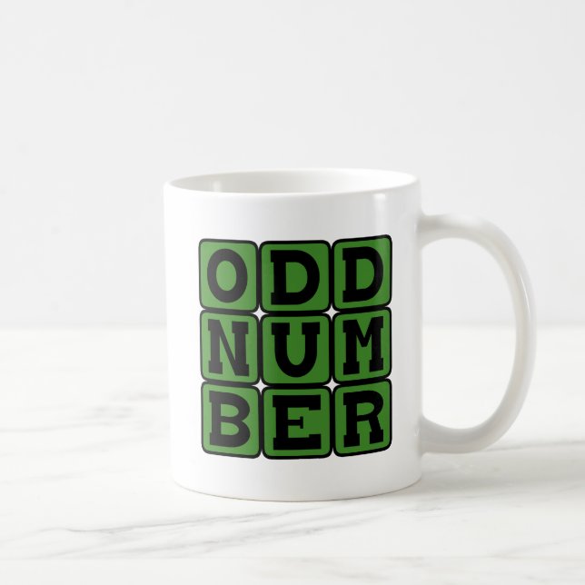 Mug Nombre impair, terme mathématique (Droite)