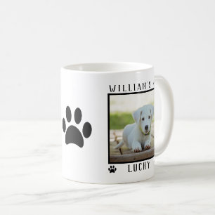 Mug Noms de deux photos personnalisées Empreintes de p