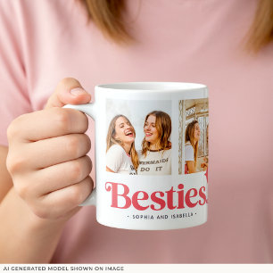Mug Noms de meilleures amies Collage de photos Meilleu
