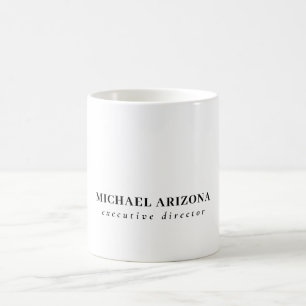 Mug Noms propres minimalistes noir blanc