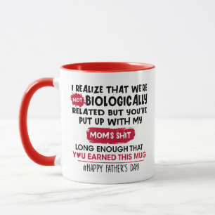 Mug Non Biologiquement Lié Mais Vous Êtes Mis En Ligne