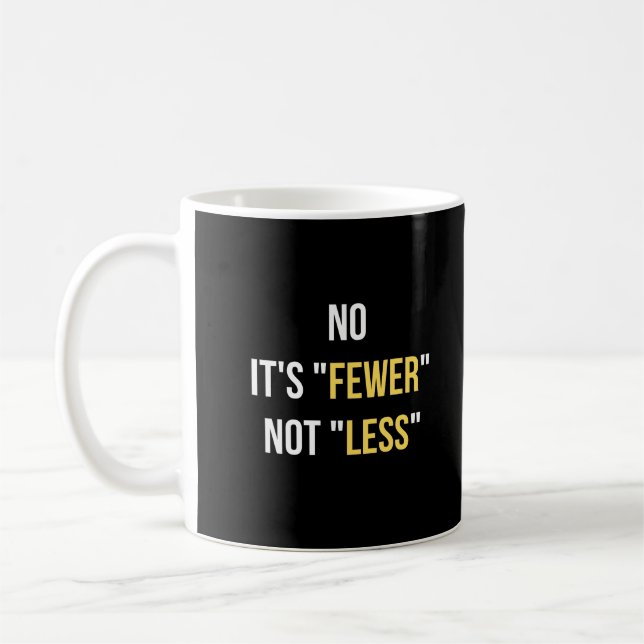 Mug Non c’est moins que moins | Cadeau enseignant angl (Gauche)