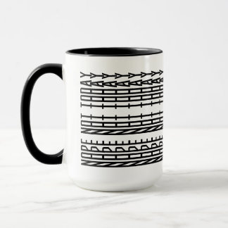 Mug Non Pas Aujourd'Hui Art Décoratif