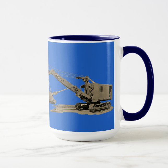 Mug Nord-Ouest grue et lunette Équipement lourd Antiqu (Droite)