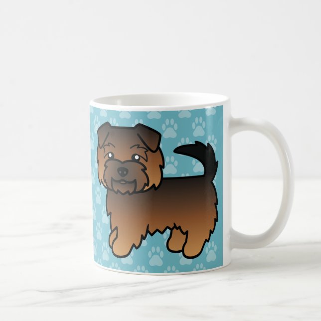Mug Norfolk Terrier poil grizzle (Droite)