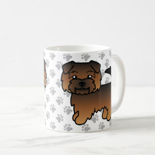 Mug Norfolk Terrier poil hérissé dessin animé Chien & 
