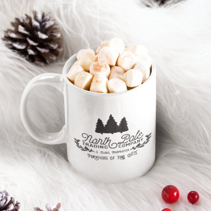 Mug North Pôle Trading Company Vintage Christmas Logo