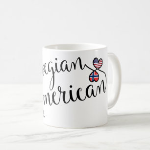 Mug norvégien-américain Entwins Hearts