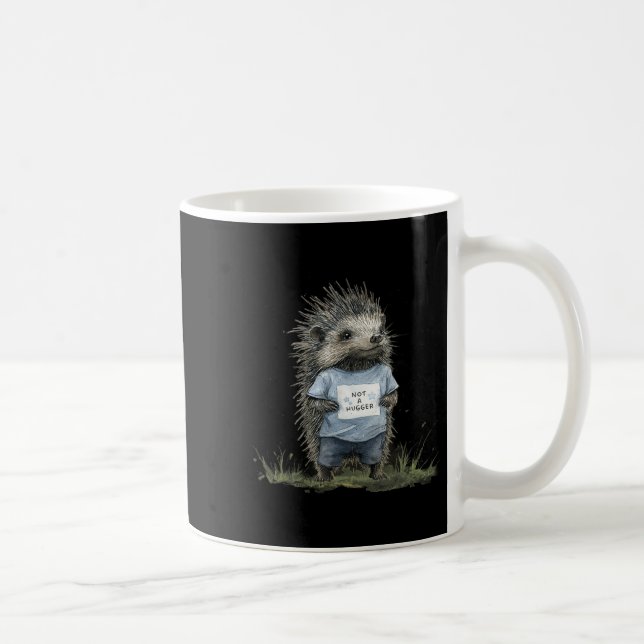 Mug Not A Hugger Hedgehog  (Droite)