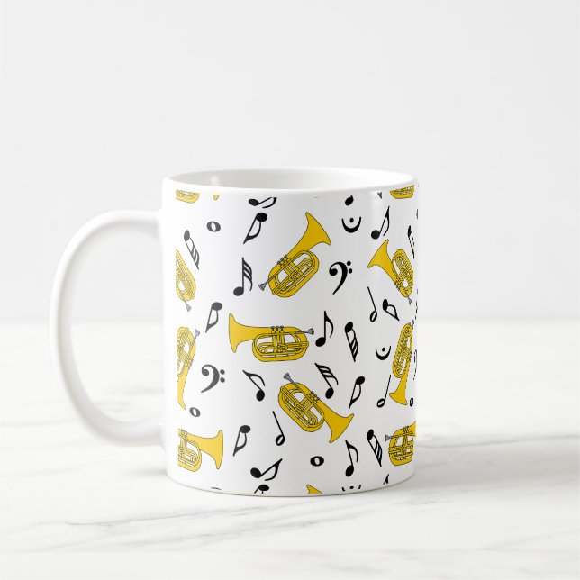 Mug Notes de musique Baritone (Gauche)