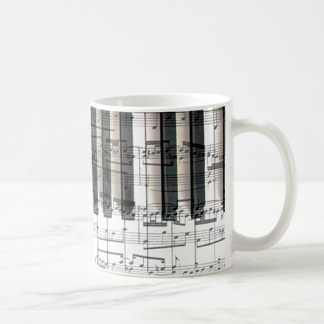 Mug notes de musique piano (Droite)