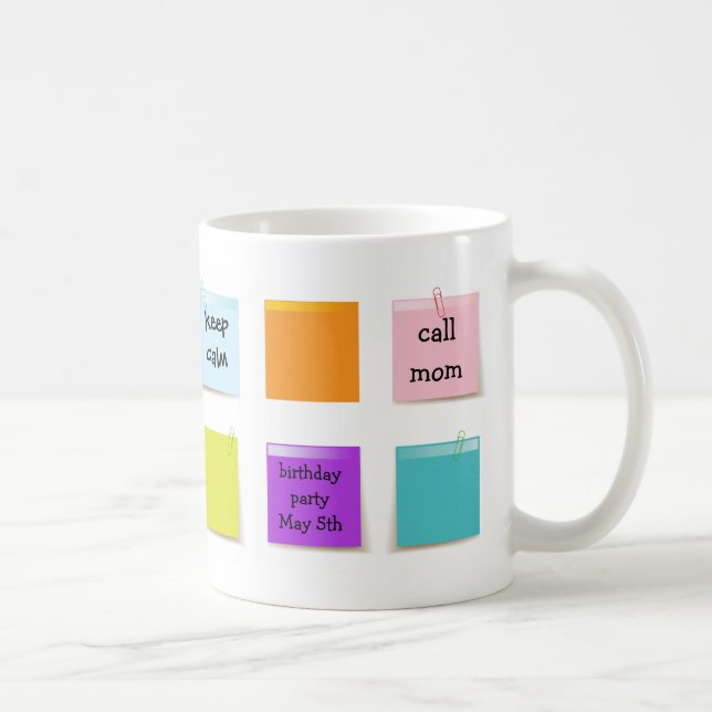 Mug Notes de papier (Droite)