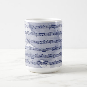 Mug Notes musicales aquarelle