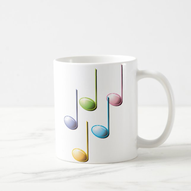 Mug Notes musicales colorées (Droite)