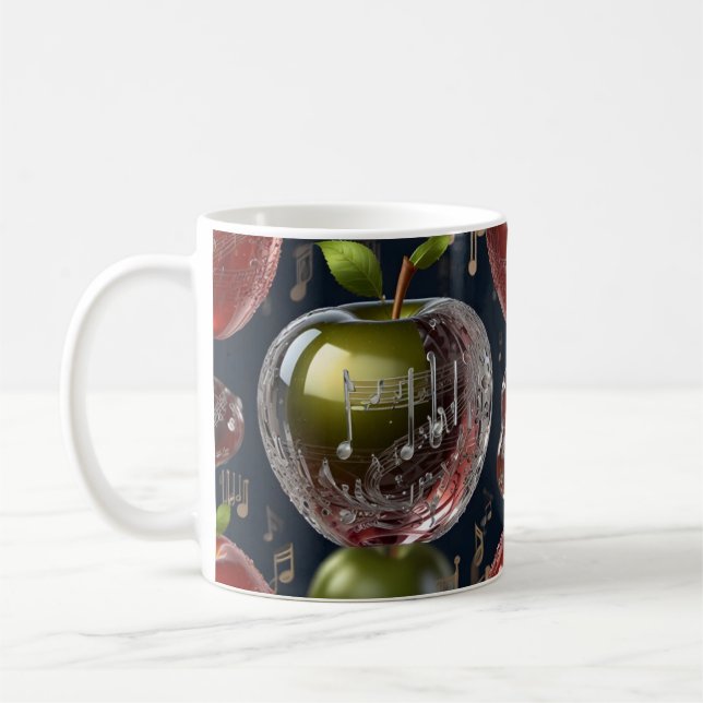 Mug Notes musicales et instrument de musique art 3D (Gauche)