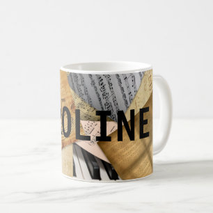 Mug Notes musicales personnalisées Partition de piano