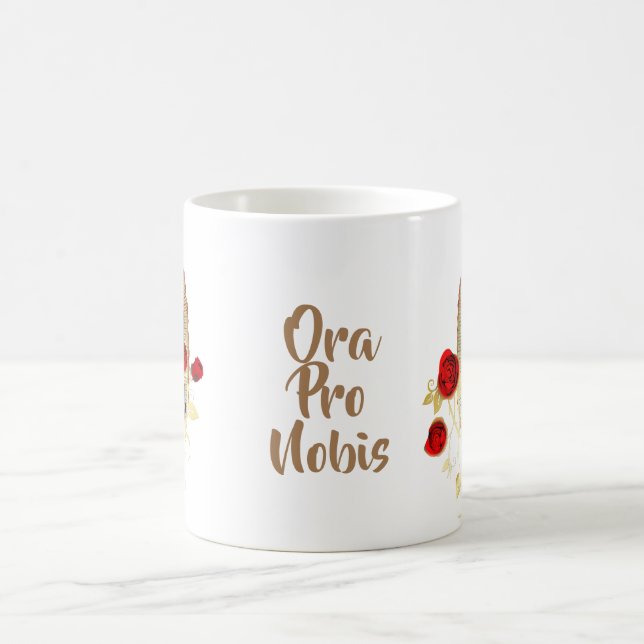 Mug Notre-Dame de Guadalupe Vierge Marie Rose rouge (Centre)