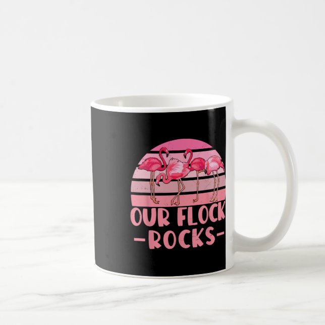 Mug Notre Flock Rocks Flamants roses Lover Famille Vac (Droite)
