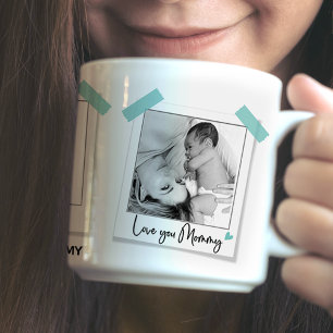 Mug Notre histoire d'amour Pink Mom Photo Adhésif Mu