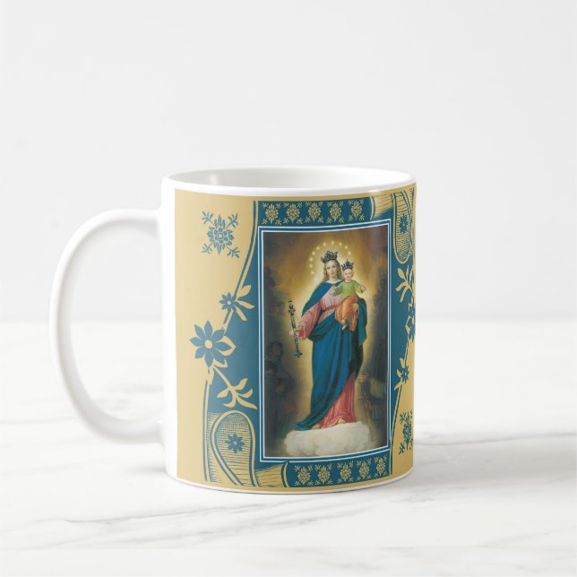 Mug Notre Madame Help des chrétiens avec le bébé Jésus (Gauche)
