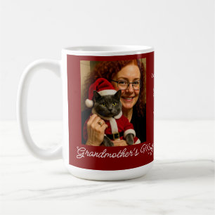 Mug Notre meilleur Noël personnalisé, Photo de chat et