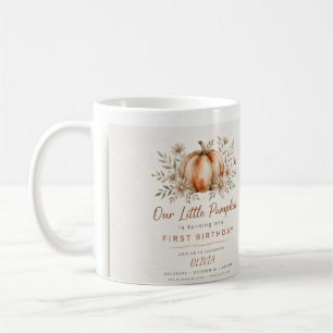 Mug Notre Petit Citrouille Fête Son Premier Anniversai