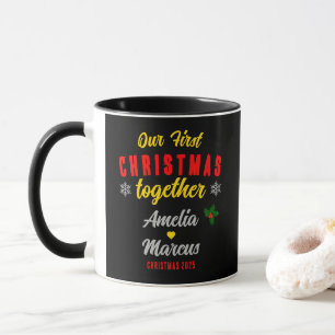 Mug Notre premier Noël ensemble Snowflakes Couple