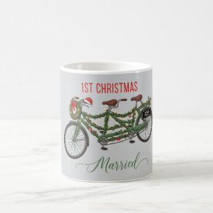 Mug Notre premier Noël Marié 2025 Cute Tandem