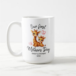 MUG NOTRE PREMIÈRE FÊTE DE LA MÈRE BÉBÉ&MAMA GIRAFFE